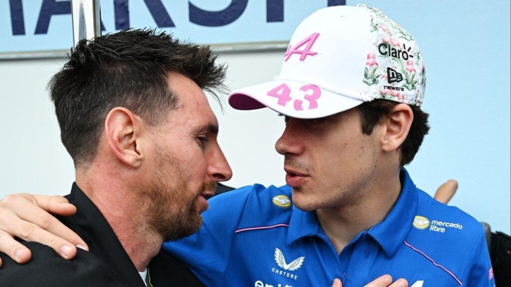 La reacción de Colapinto al enterarse de que subió un puesto en el GP de Miami y el mensaje para Messi