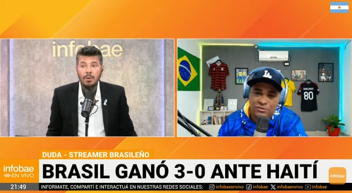 El divertido diálogo entre Marcelo Tinelli y el streamer brasileño Duda: el cruce por Vinicius y la nostalgia por el fútbol de los noventa