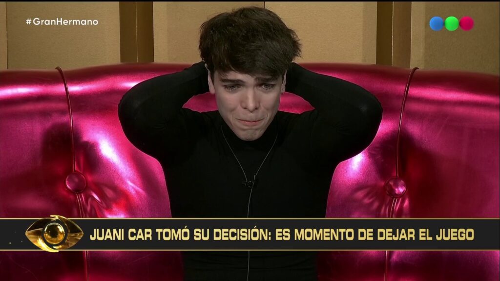 Entre lágrimas, Juanicar abandonó la casa de Gran Hermano en medio de dudas sobre su salida: “Me voy con mi mamá”